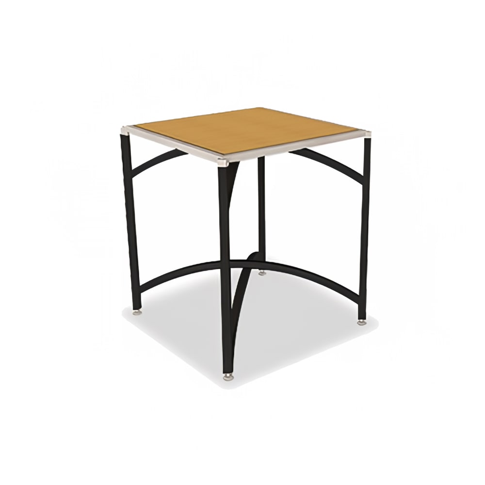 Forbes Industries 30" Square Collapsible Table w/ Corner Mount - Laminate Top & Black Steel Frame - 42"H (7032L-42)