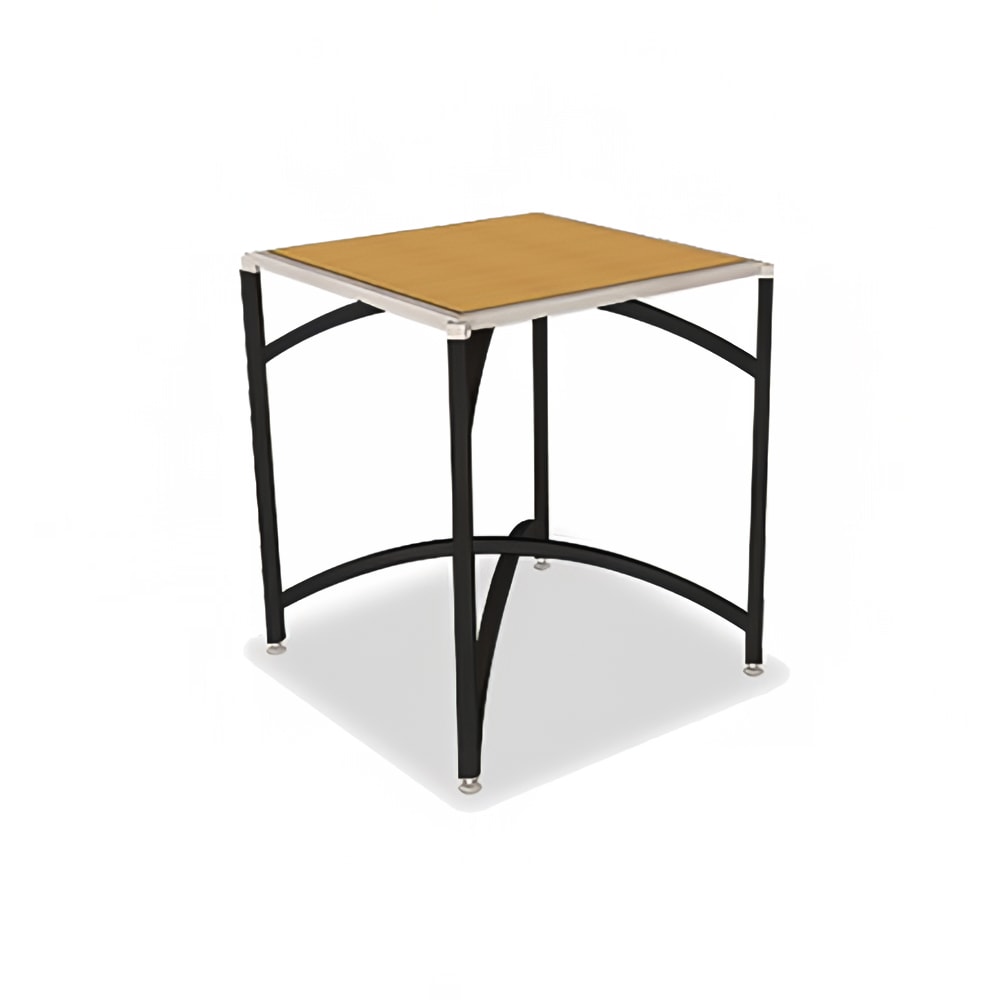 Forbes Industries 30" Square Collapsible Table w/ Corner Mount - Laminate Top & Black Steel Frame - 48"H (7032L-48)