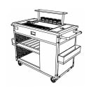 Forbes Industries 54" Portable Bar w/ Mahogany Wood Veneer Cabinet & Butcher Block Work Surface - 24"D x 39"H (F35-5547) thumbnail 2