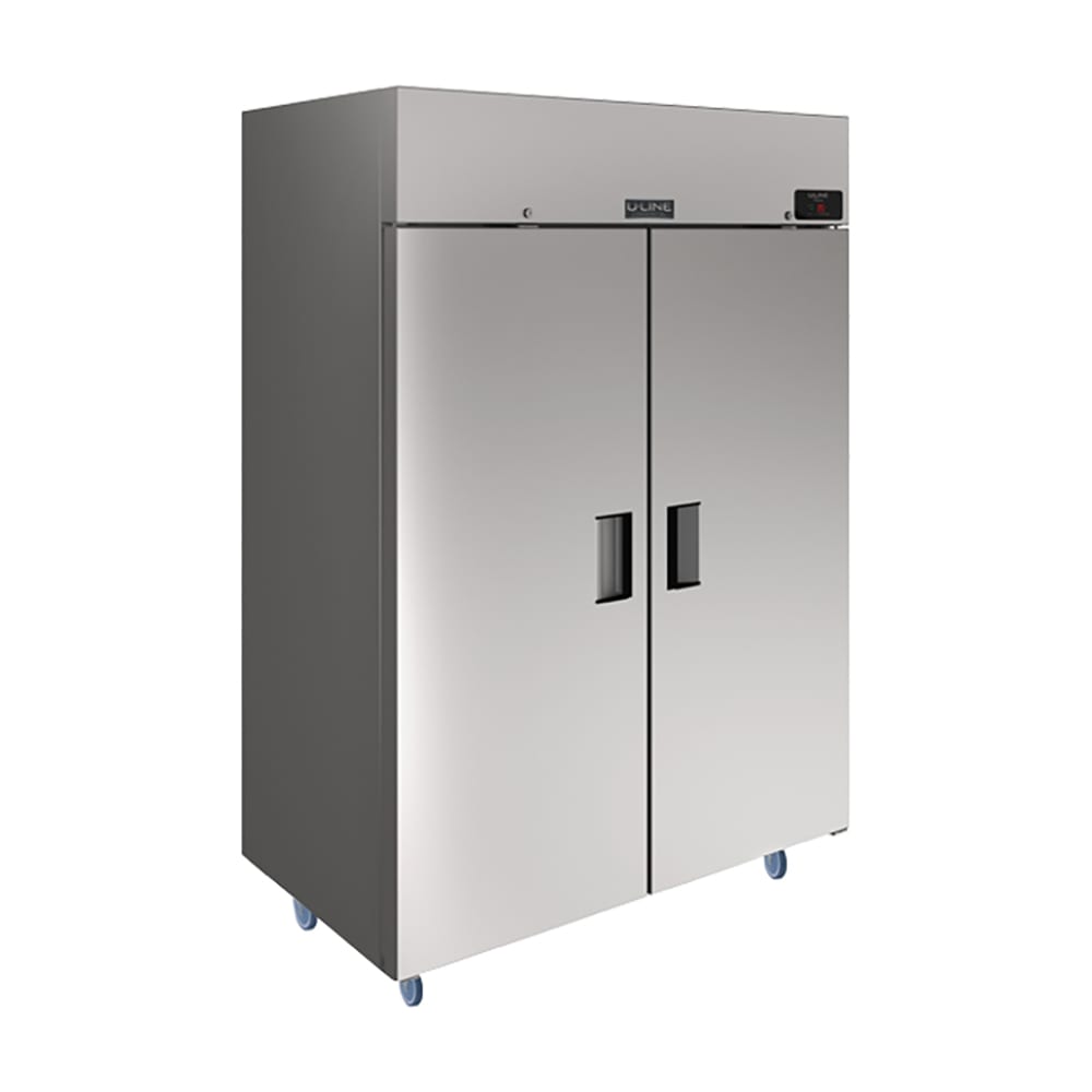 U-Line UCFZ455-SS71A 55 1/8" Two Section Reach In Freezer, (2) Left/Right Hinge Solid Doors, 115v