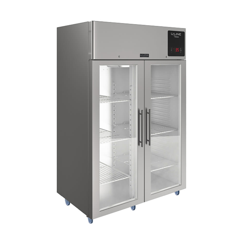 U-Line UCFZ553-SG71A 53" Two Section Reach In Freezer, (2) Glass Doors, 115v