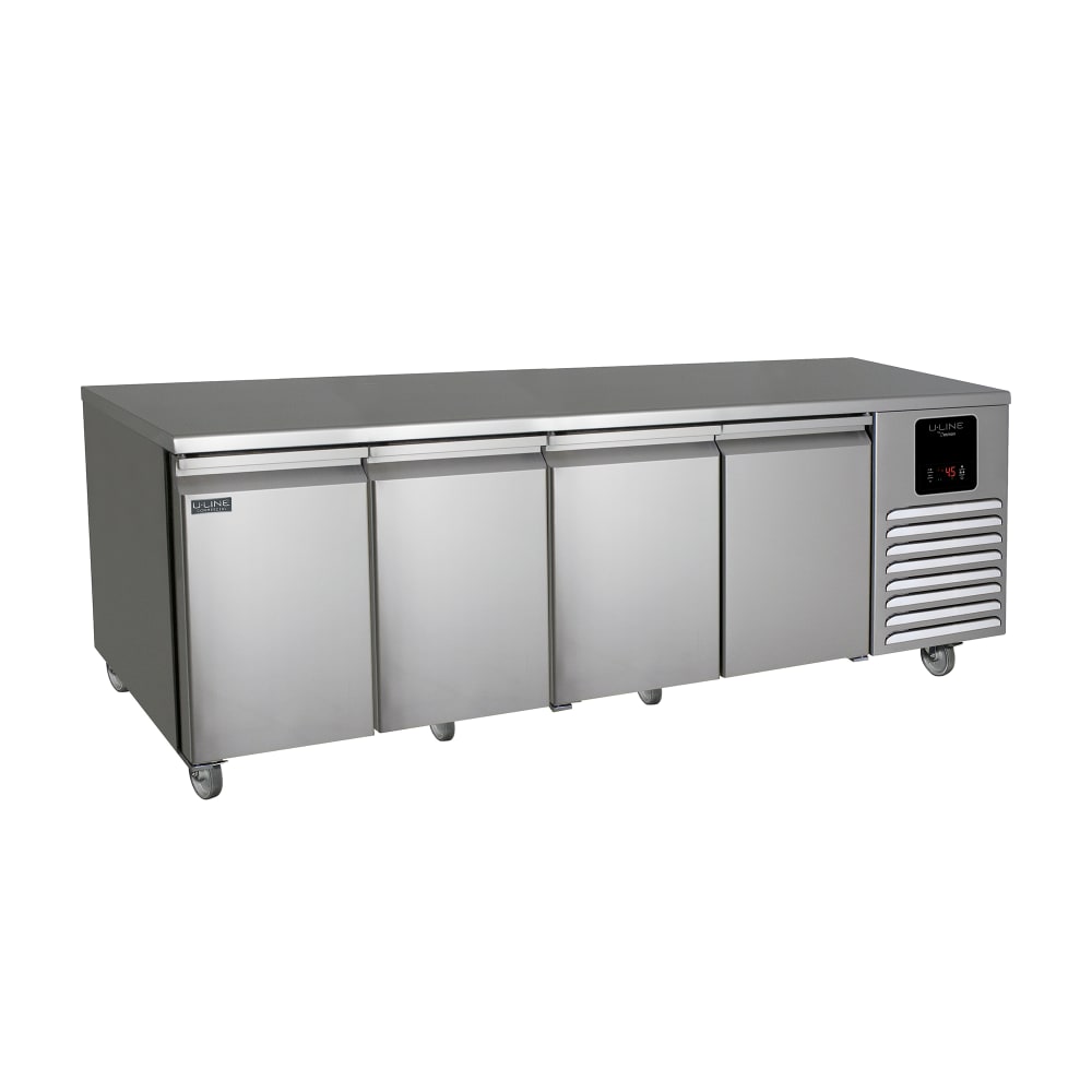 U-Line UCFZ588-SS61A 96" Undercounter Freezer w/ (4) Sections & (4) Doors, 115v