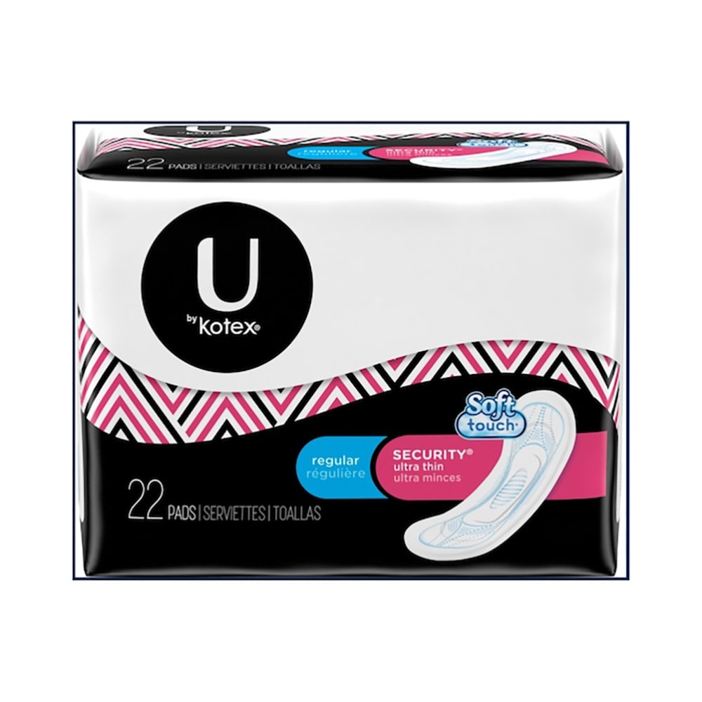 Kimberly-Clark U by Kotex® Ultra Thin Pads - Regular, Unscented (03904)