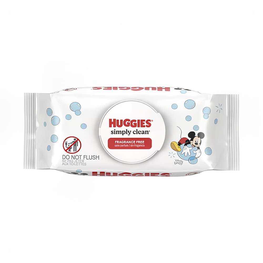 Kimberly-Clark Huggies® Baby Wipes - 7" x 6", Unscented, Alcohol Free (48750)