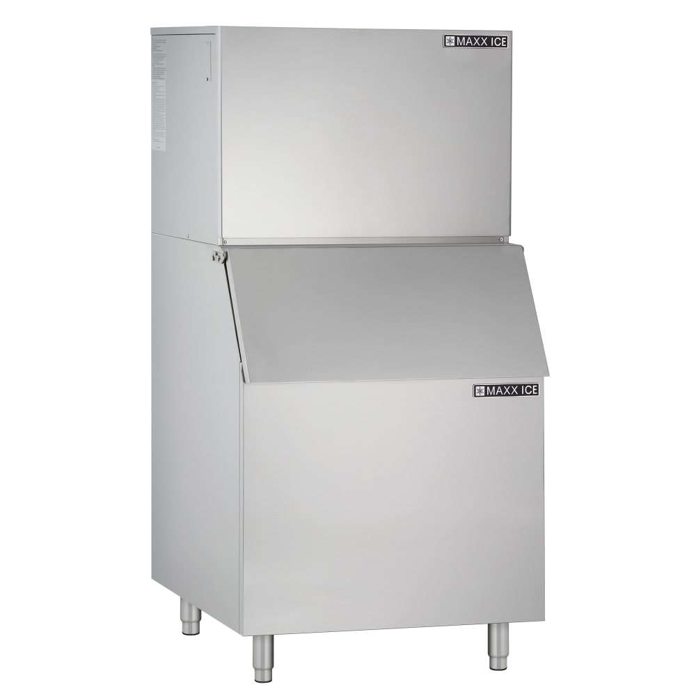 Maxx Ice MIM452-B580 460 lb Full Cube Ice Machine w/ Bin - 580 lb Storage, Air Cooled, 120v