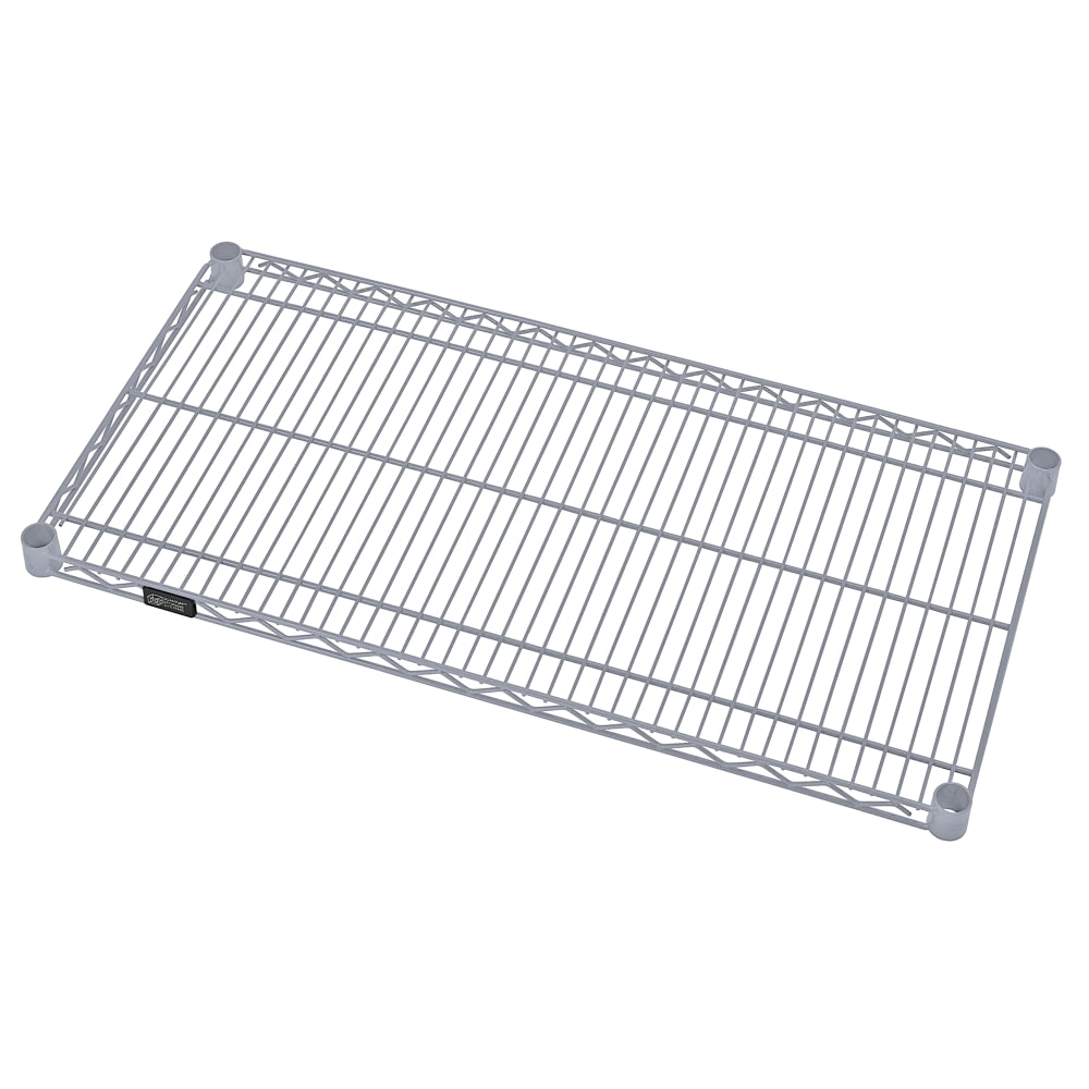 Quantum Food Service Epoxy Coated Wire Shelf - 36"W x 18"D (1836GY)
