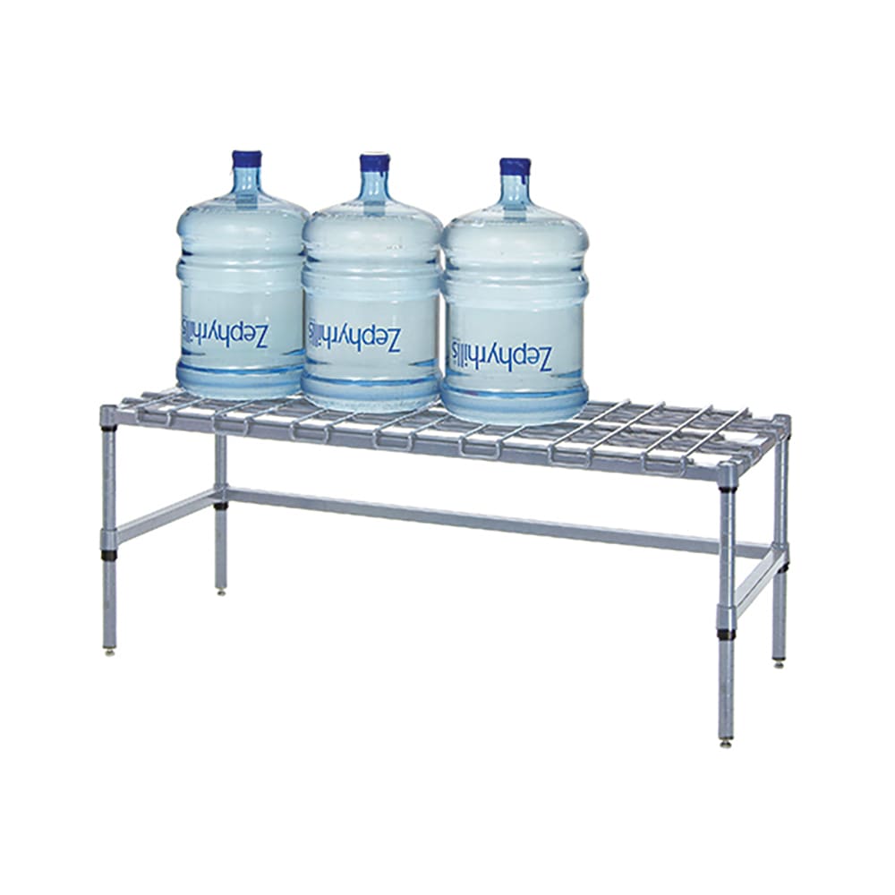 Quantum Food Service 48" Stationary Dunnage Rack w/ 1500 lb Capacity, Carbon Steel (184814DGY)