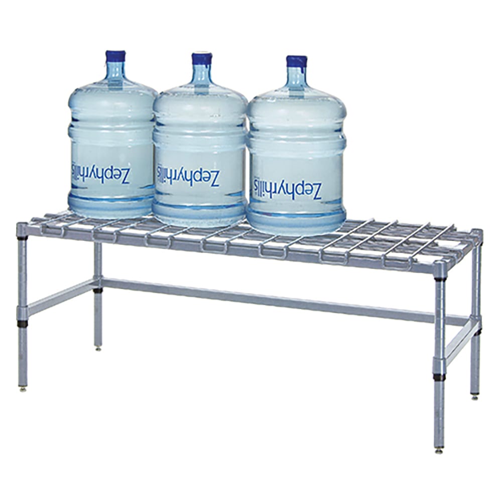 Quantum Food Service 36" Stationary Dunnage Rack w/ 1500 lb Capacity, Carbon Steel (243614DGY)