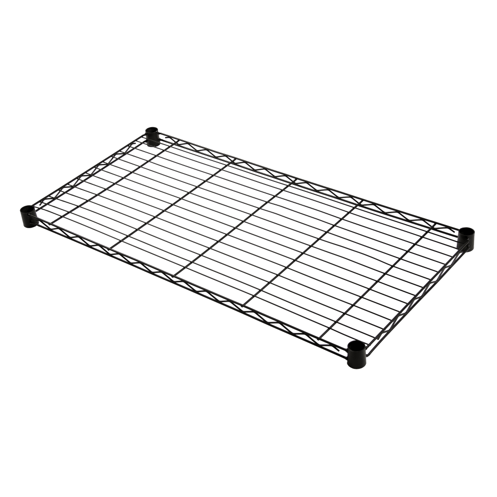 Quantum Food Service Epoxy Coated Wire Shelf - 36"W x 24"D (2436BK)