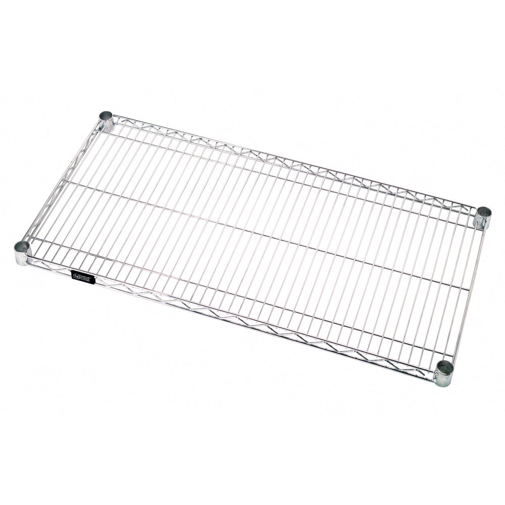 Quantum Food Service Chrome Wire Shelf - 36"W x 24"D (2436C)