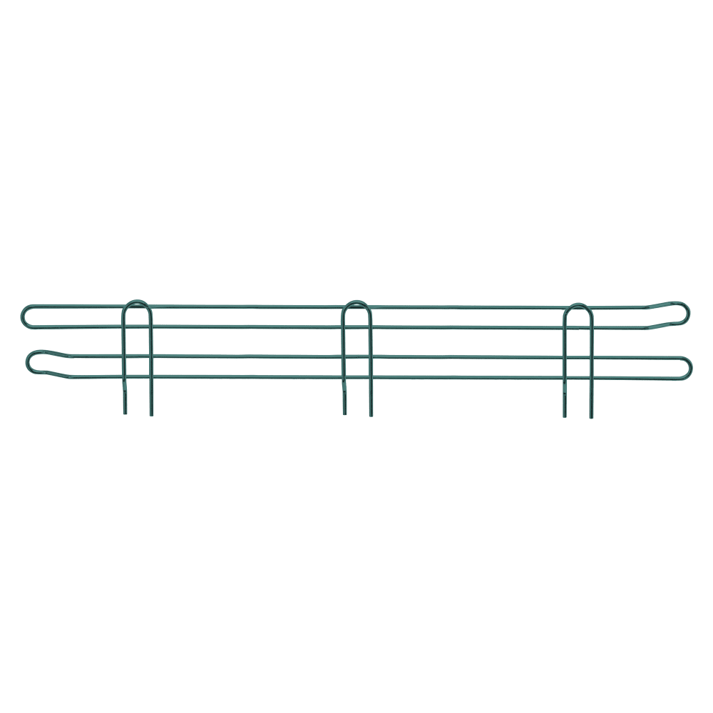 Quantum Food Service Shelf Ledge - 48" x 4", Green (BL48P)