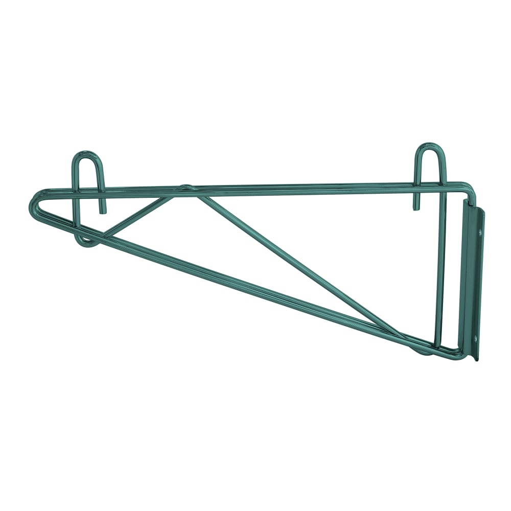 Quantum Food Service 12" Double Shelf Mount Bracket - Green (DWBD12P)
