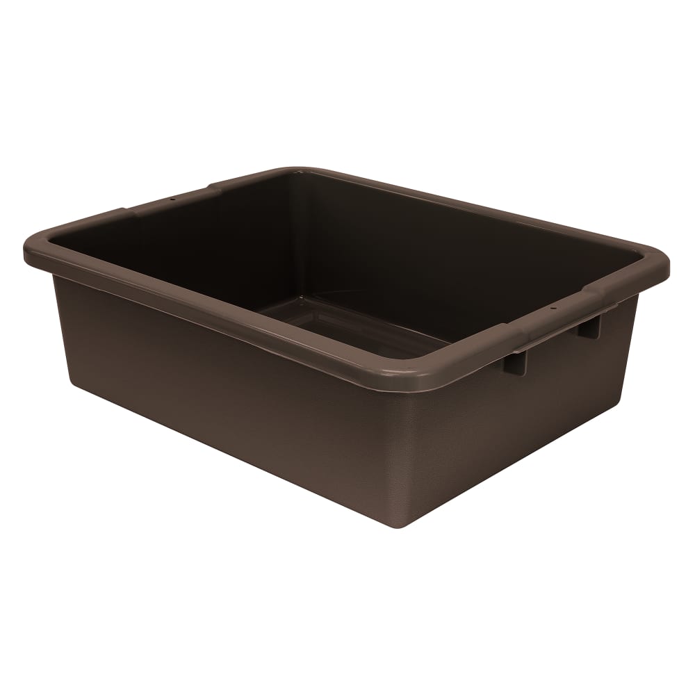 Quantum Food Service Bus Box - 21 1/2" x 17" x 7", Brown (FSB-22177R)