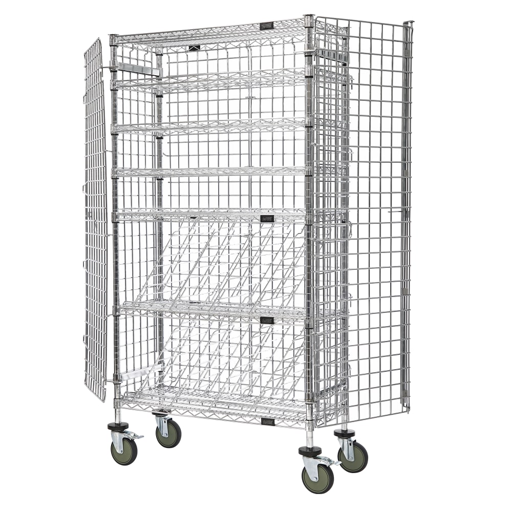 Quantum Food Service 74"H Commercial Wine Rack w/ () Bottle Capacity, Chrome (M1436-69MIXSEC)