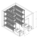 StoreIt Shelving Kit for 6' x 8' Walk-In Coolers/Freezers - (4) Levels, Polymer (NL68-6X87426-3QPV) thumbnail 2