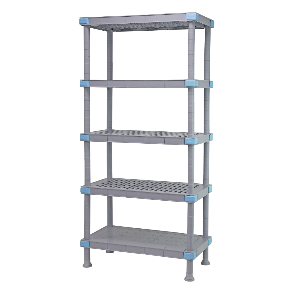 Quantum Food Service 24" NSF 5-Tier Polymer Shelf - Millenia™, 18"W, 62"H (QP182462V4S1)