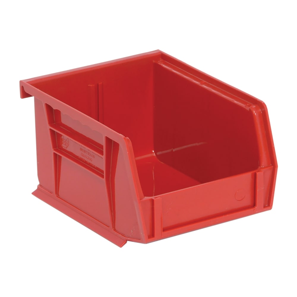 Quantum Food Service Stack & Hang Shelf Bin - 5 3/8" x 4 1/8", Red (QUS210)