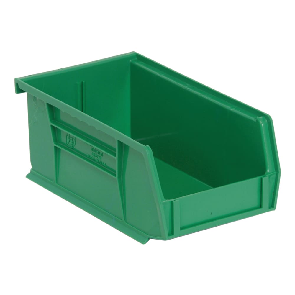 Quantum Food Service Stack & Hang Shelf Bin - 7 3/8" x 4 1/8", Green (QUS220)