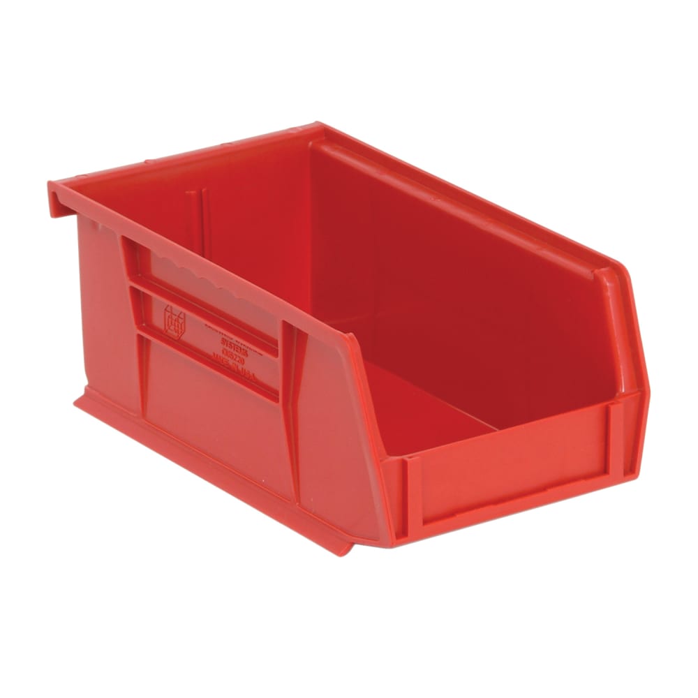Quantum Food Service Stack & Hang Shelf Bin - 7 3/8" x 4 1/8", Red (QUS220)