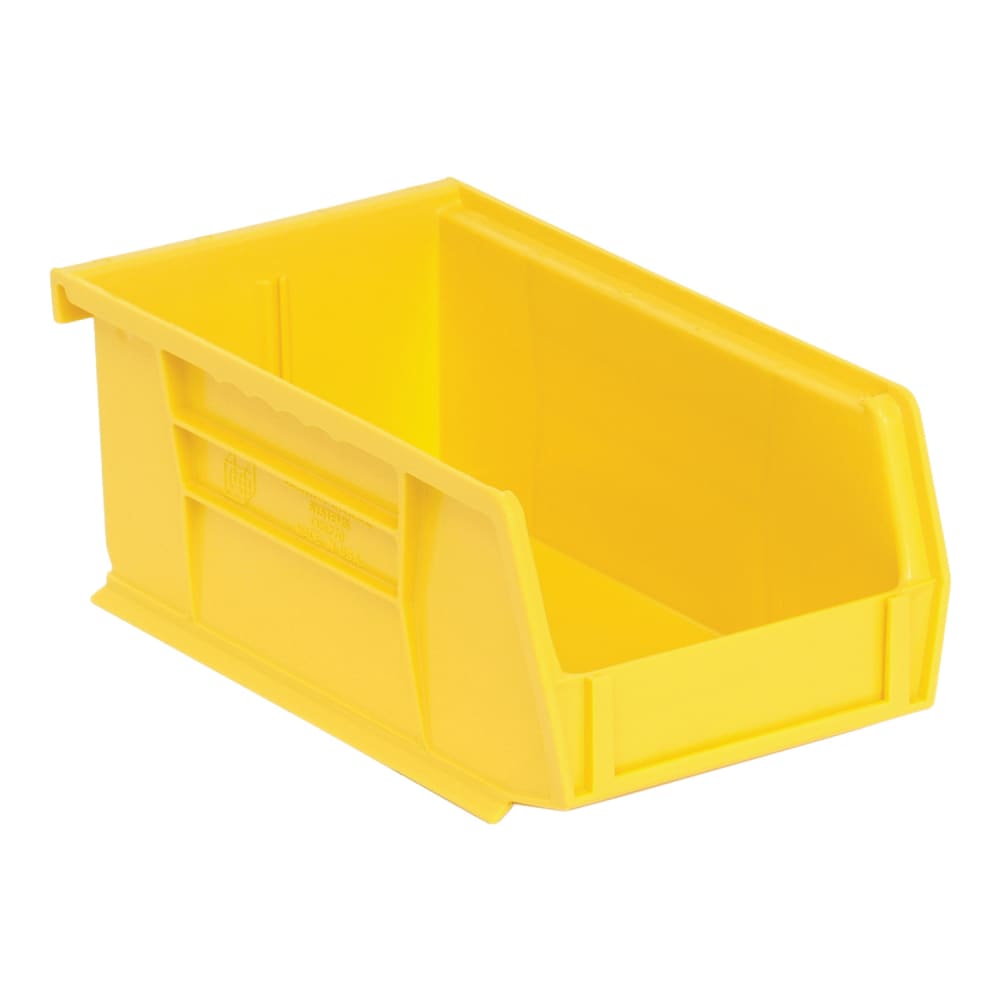 Quantum Food Service Stack & Hang Shelf Bin - 7 3/8" x 4 1/8", Yellow (QUS220)