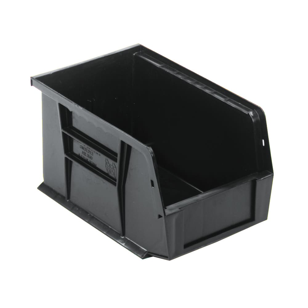 Quantum Food Service Stack & Hang Shelf Bin - 9 1/4" x 6", Black (QUS221)