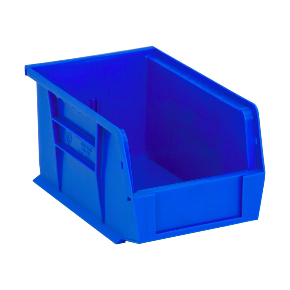 Quantum Food Service Stack & Hang Shelf Bin - 9 1/4" x 6", Blue (QUS221)