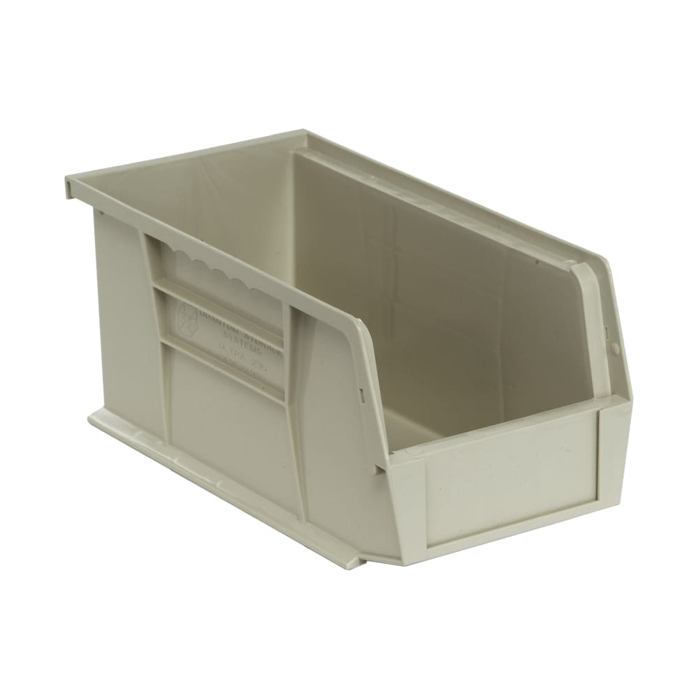 Quantum Food Service Stack & Hang Shelf Bin - 10 7/8" x 5 1/2", Stone (QUS230)