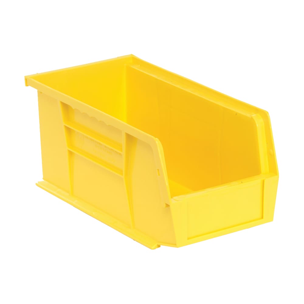 Quantum Food Service Stack & Hang Shelf Bin - 10 7/8" x 5 1/2", Yellow (QUS230)