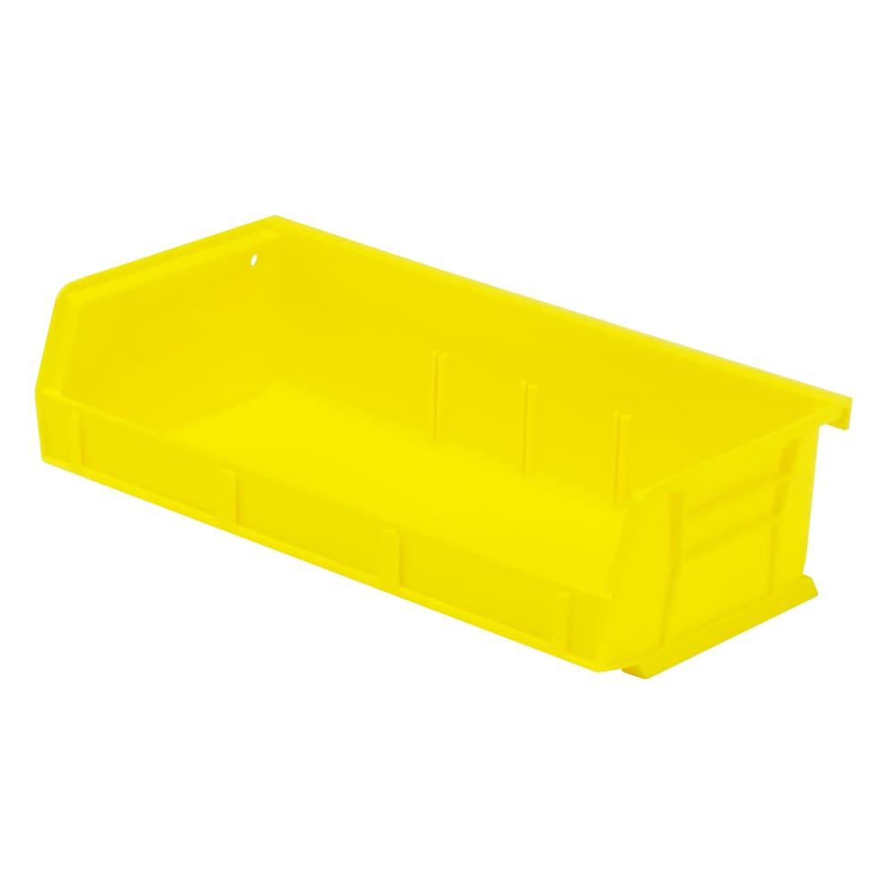 Quantum Food Service Stack & Hang Shelf Bin - 5 3/8" x 11", Yellow (QUS232)