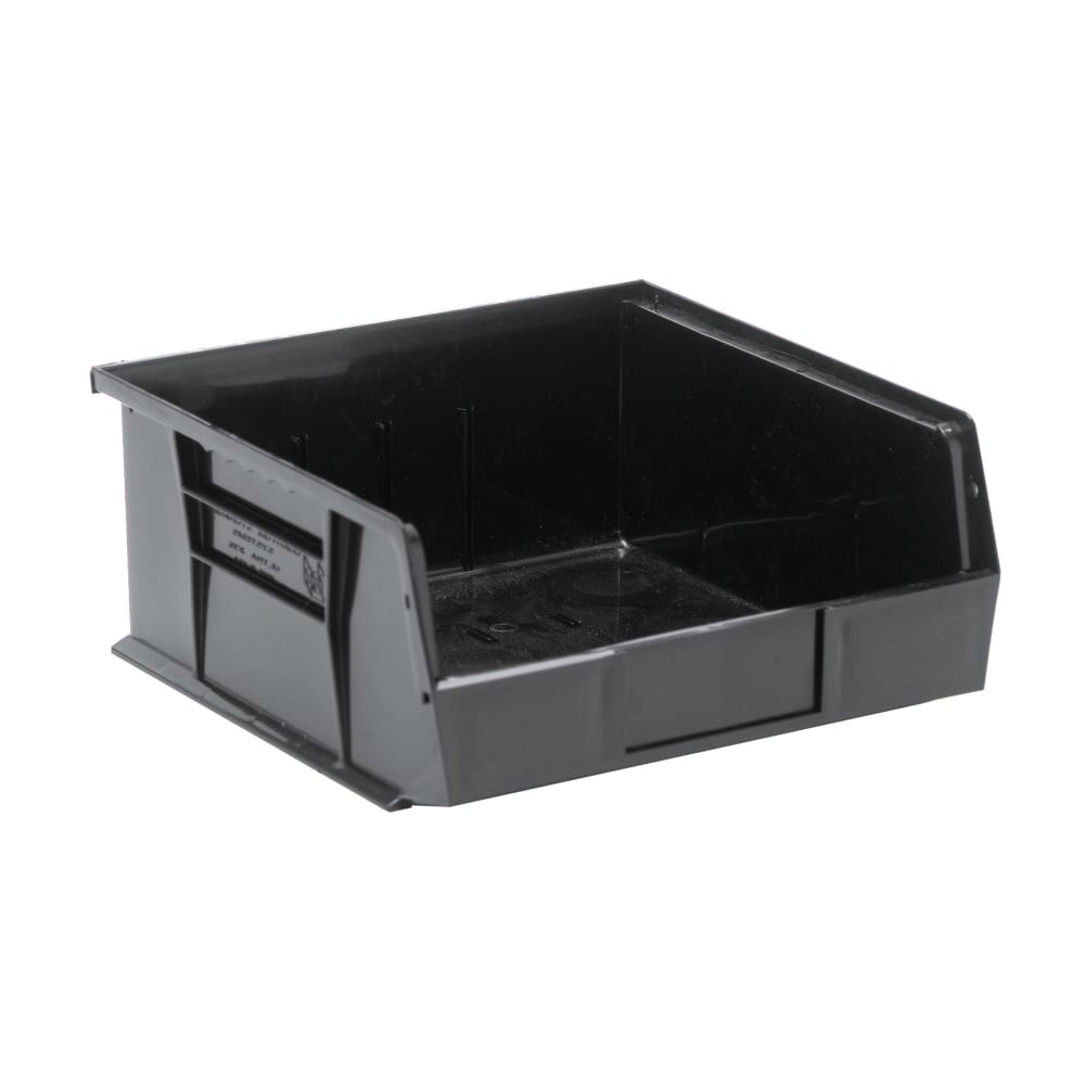 Quantum Food Service Stack & Hang Shelf Bin - 10 7/8" x 11", Black (QUS235)