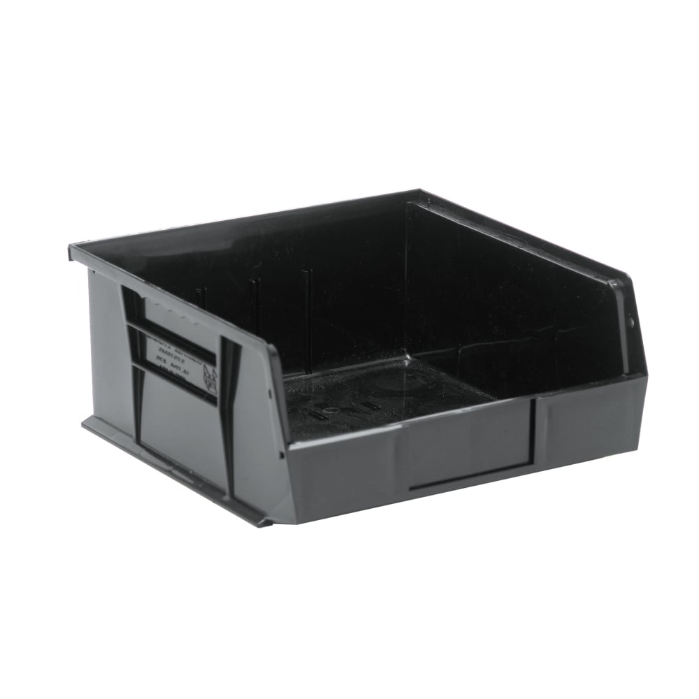 Quantum Food Service Stack & Hang Shelf Bin - 10 7/8" x 11", Black (QUS235CO)