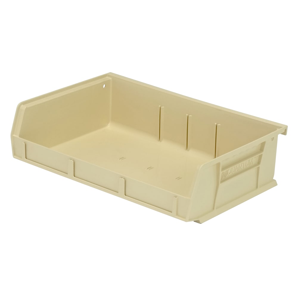Quantum Food Service Stack & Hang Shelf Bin - 11" x 7 3/8", Ivory (QUS236)