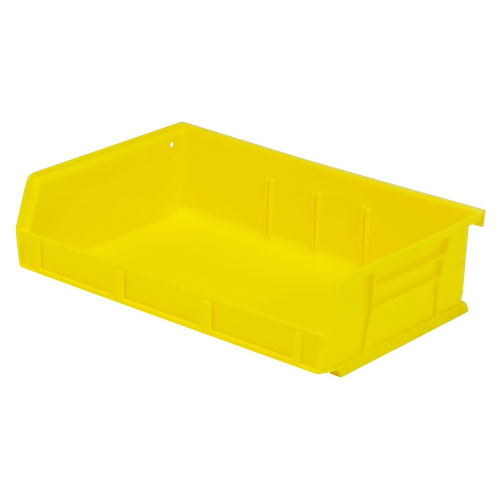 Quantum Food Service Stack & Hang Shelf Bin - 7 3/8" x 11", Yellow (QUS236)
