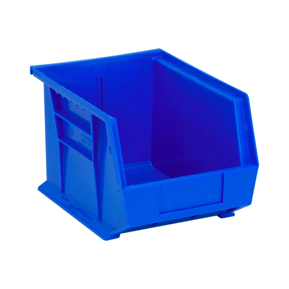Quantum Food Service Stack & Hang Shelf Bin - 10 3/4" x 8 1/4", Blue (QUS239)