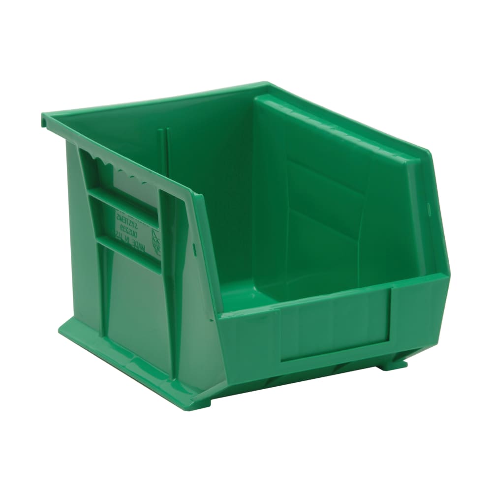 Quantum Food Service Stack & Hang Shelf Bin - 10 3/4" x 8 1/4", Green (QUS239)