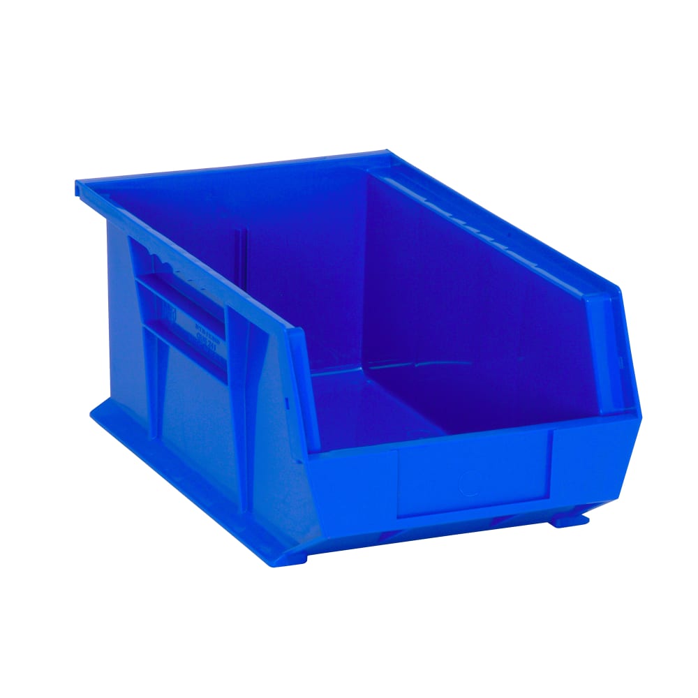 Quantum Food Service Stack & Hang Shelf Bin - 13 5/8" x 8 1/4", Blue (QUS241)