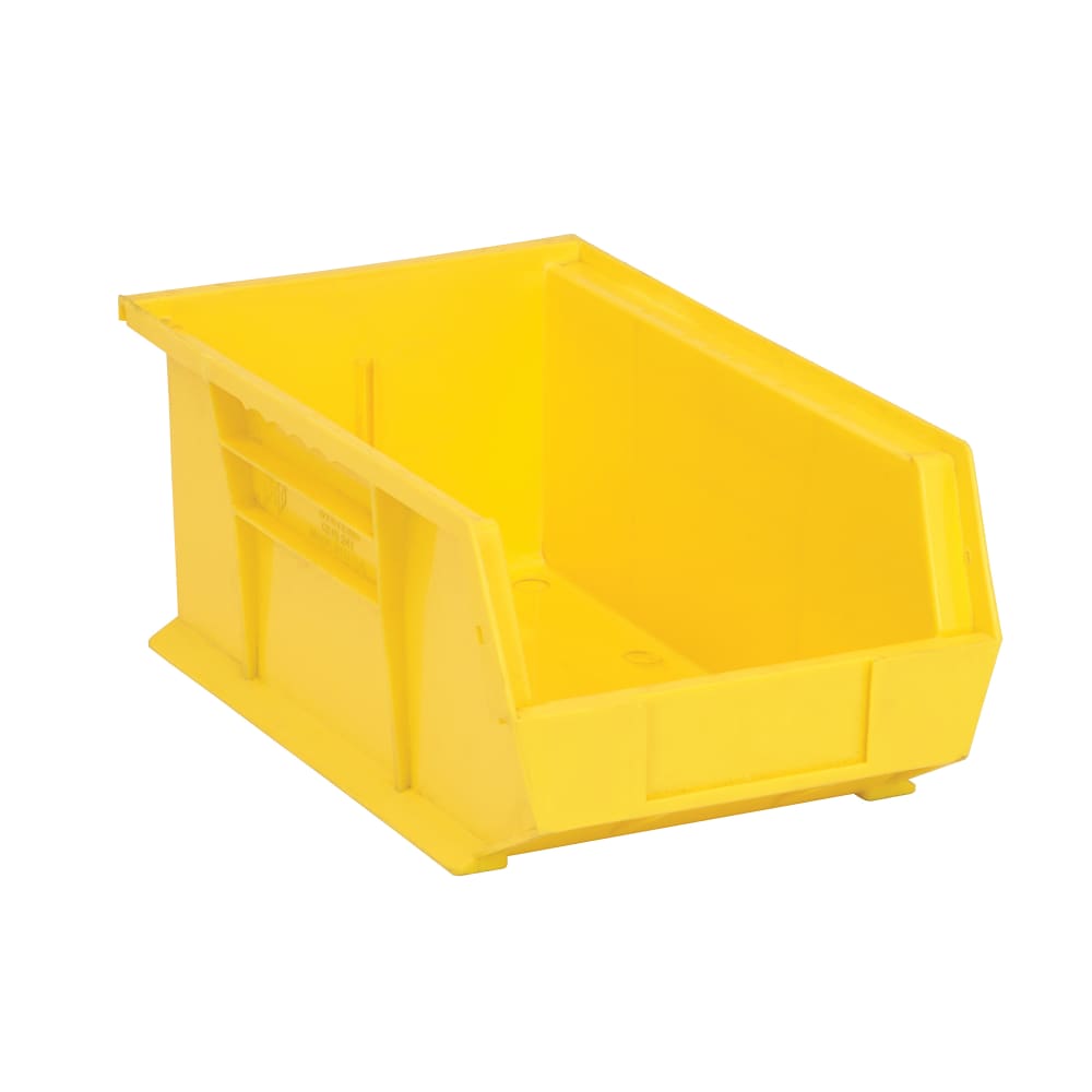 Quantum Food Service Stack & Hang Shelf Bin - 13 5/8" x 8 1/4", Yellow (QUS241)
