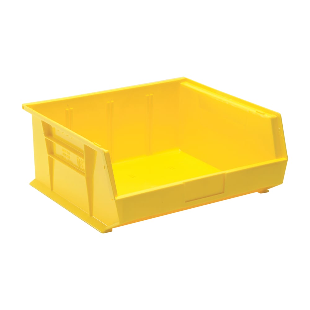 Quantum Food Service Stack & Hang Shelf Bin - 14 3/4" x 16 1/2", Yellow (QUS250)