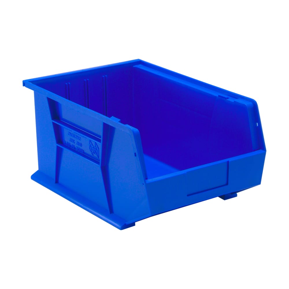Quantum Food Service Stack & Hang Shelf Bin - 16" x 11", Blue (QUS255)