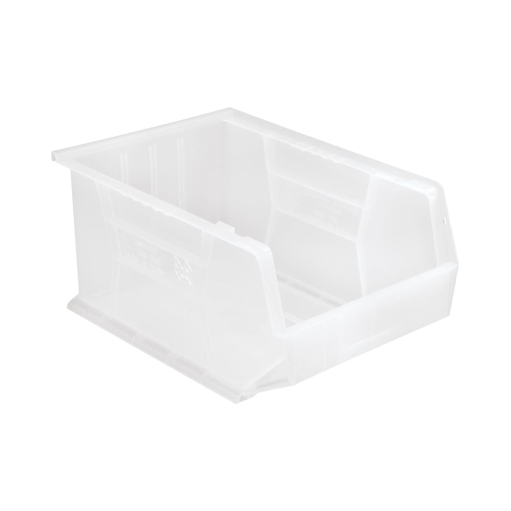 Quantum Food Service Stack & Hang Shelf Bin - 16" x 11", Clear (QUS255)