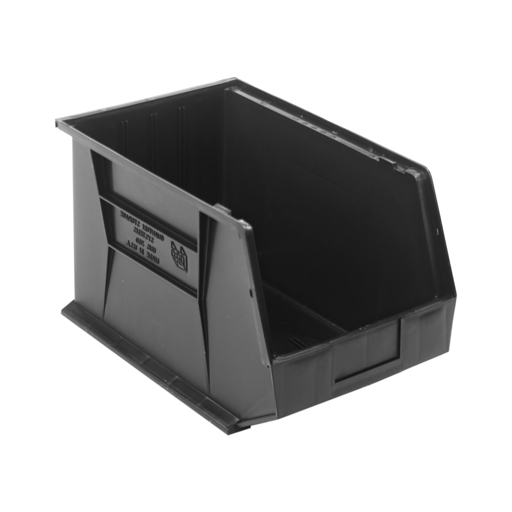 Quantum Food Service Stack & Hang Shelf Bin - 18" x 11", Black (QUS260)