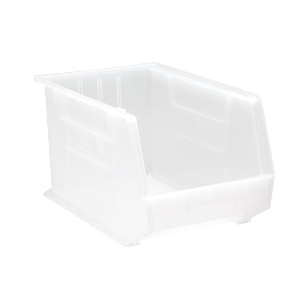 Quantum Food Service Stack & Hang Shelf Bin - 18" x 11", Clear (QUS260)