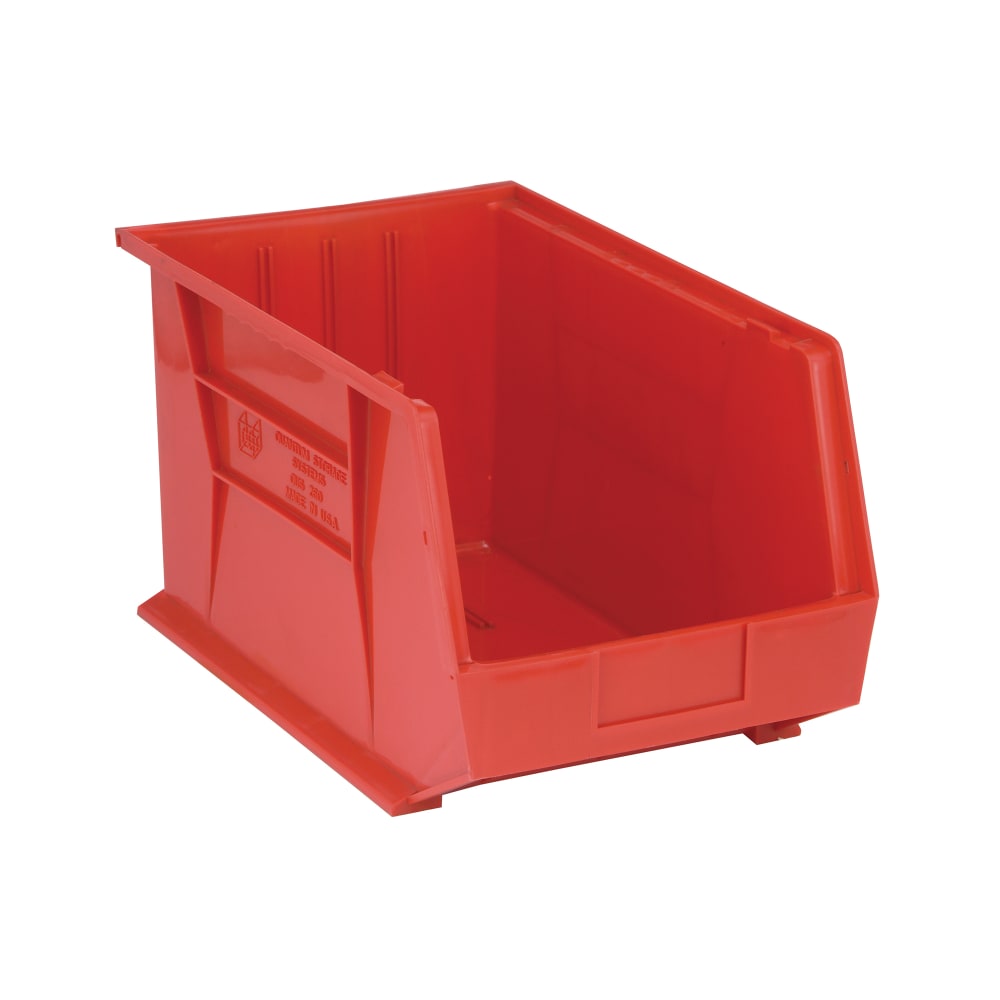 Quantum Food Service Stack & Hang Shelf Bin - 18" x 11", Red (QUS260)