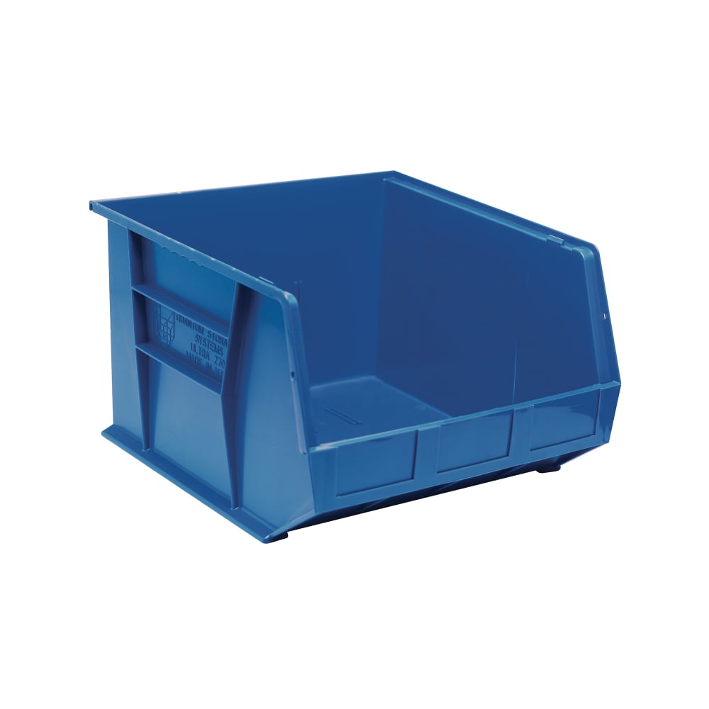 Quantum Food Service Stack & Hang Shelf Bin - 18" x 16 1/2", Blue (QUS270)