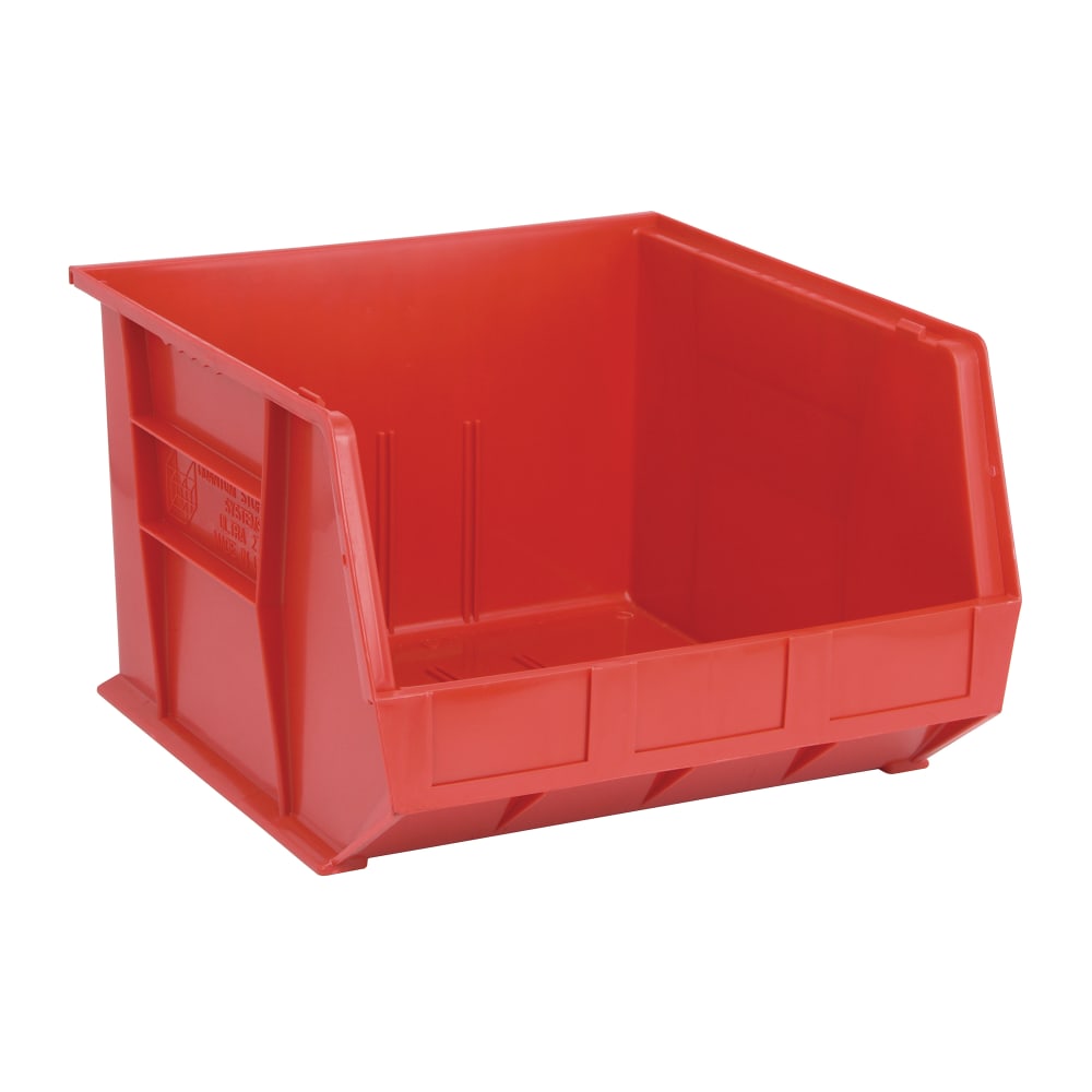 Quantum Food Service Stack & Hang Shelf Bin - 18" x 16 1/2", Red (QUS270)