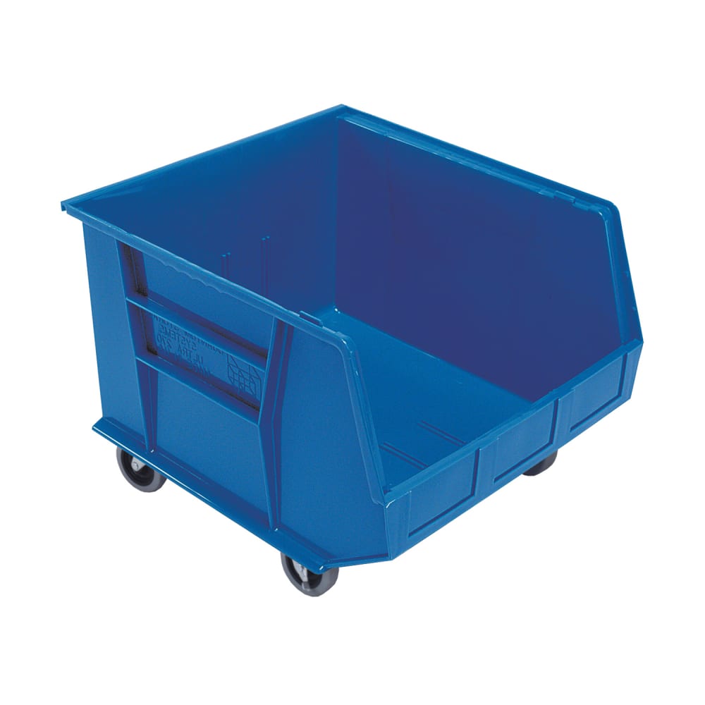 Quantum Food Service Mobile Stack & Hang Shelf Bin - 18" x 16 1/2", Blue (QUS275MOB)