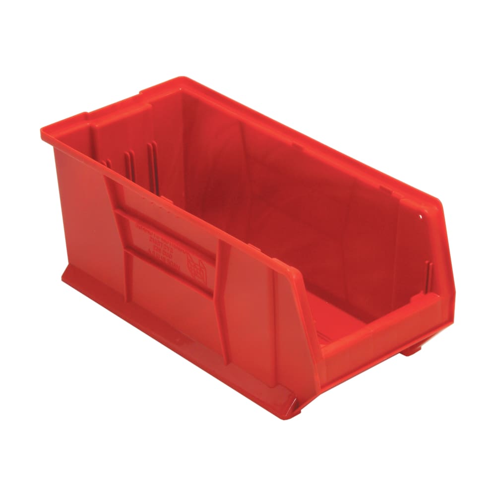 Quantum Food Service Hulk Stack Shelf Container - 11" x 10", Red (QUS953)