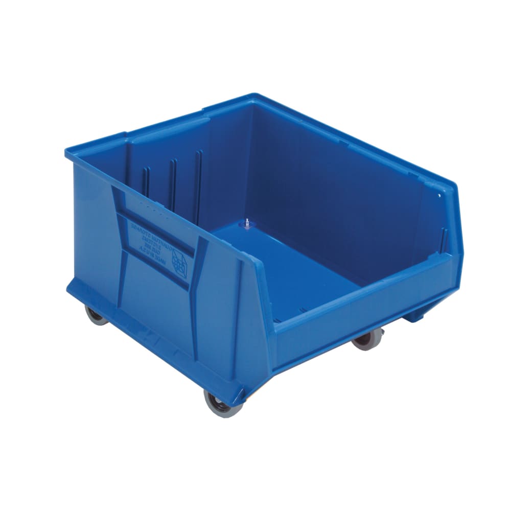 Quantum Food Service Hulk Mobile Stack Shelf Container - 23 7/8" x 18 1/4", Blue (QUS965MOB)