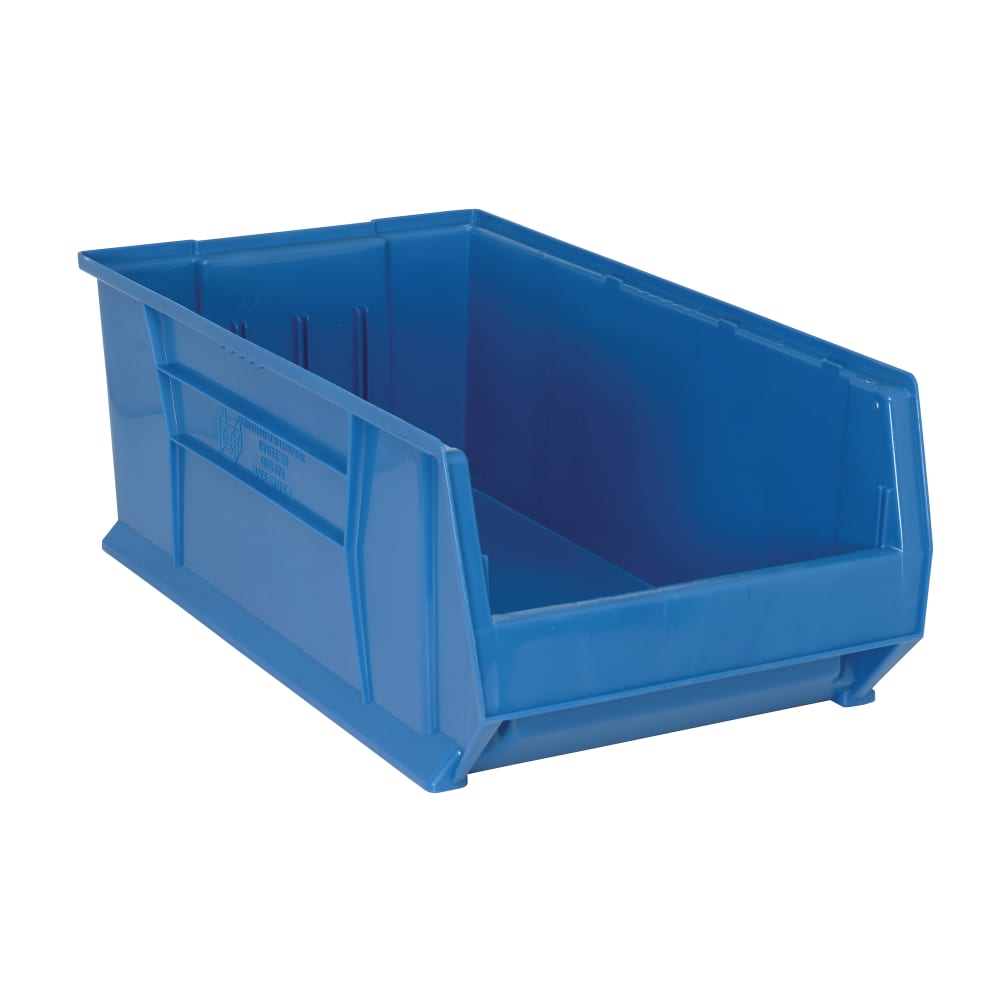 Quantum Food Service Hulk Stack Shelf Container - 29 7/8" x 16 1/2", Blue (QUS974)