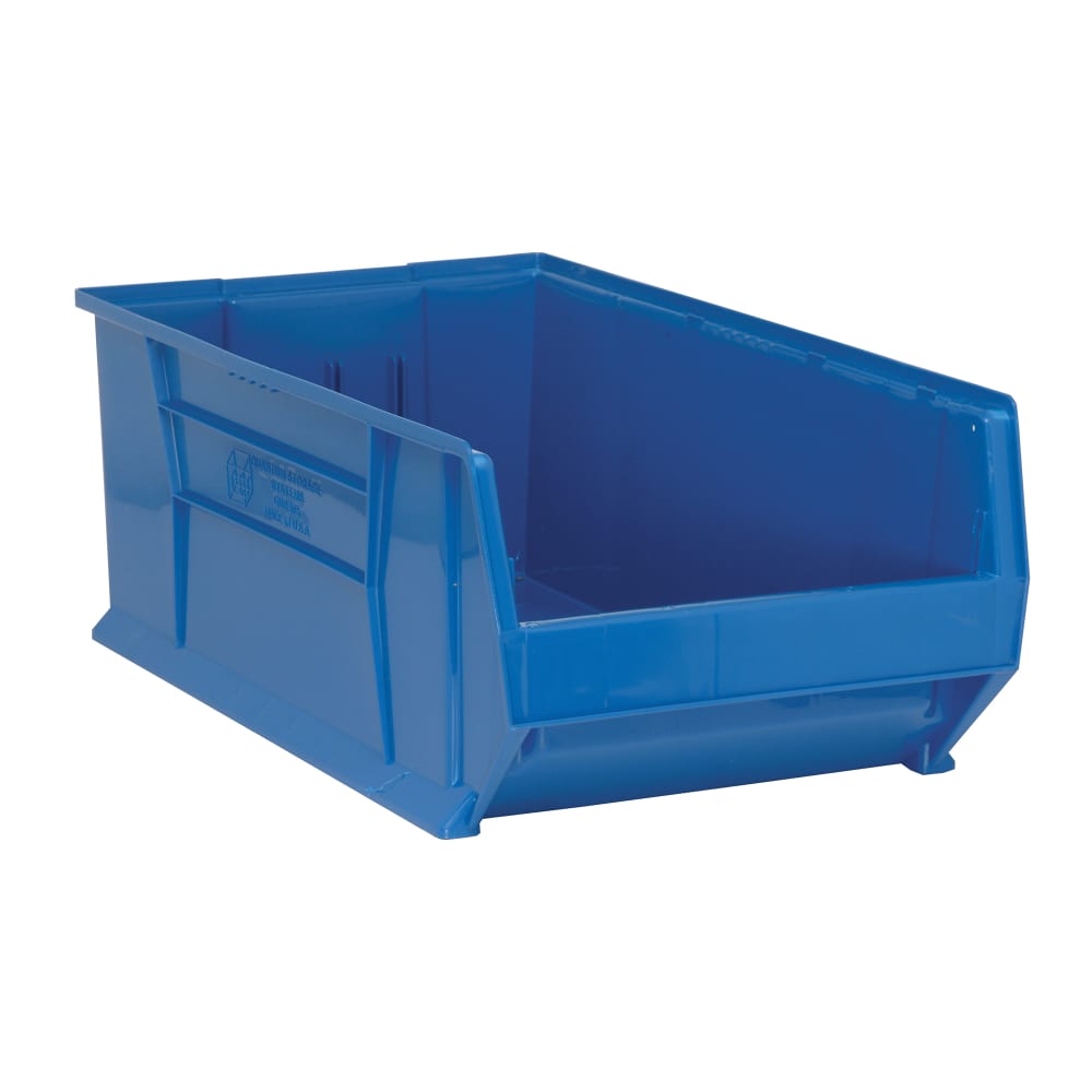 Quantum Food Service Hulk Stack Shelf Container - 29 7/8" x 18 1/4", Blue (QUS975)